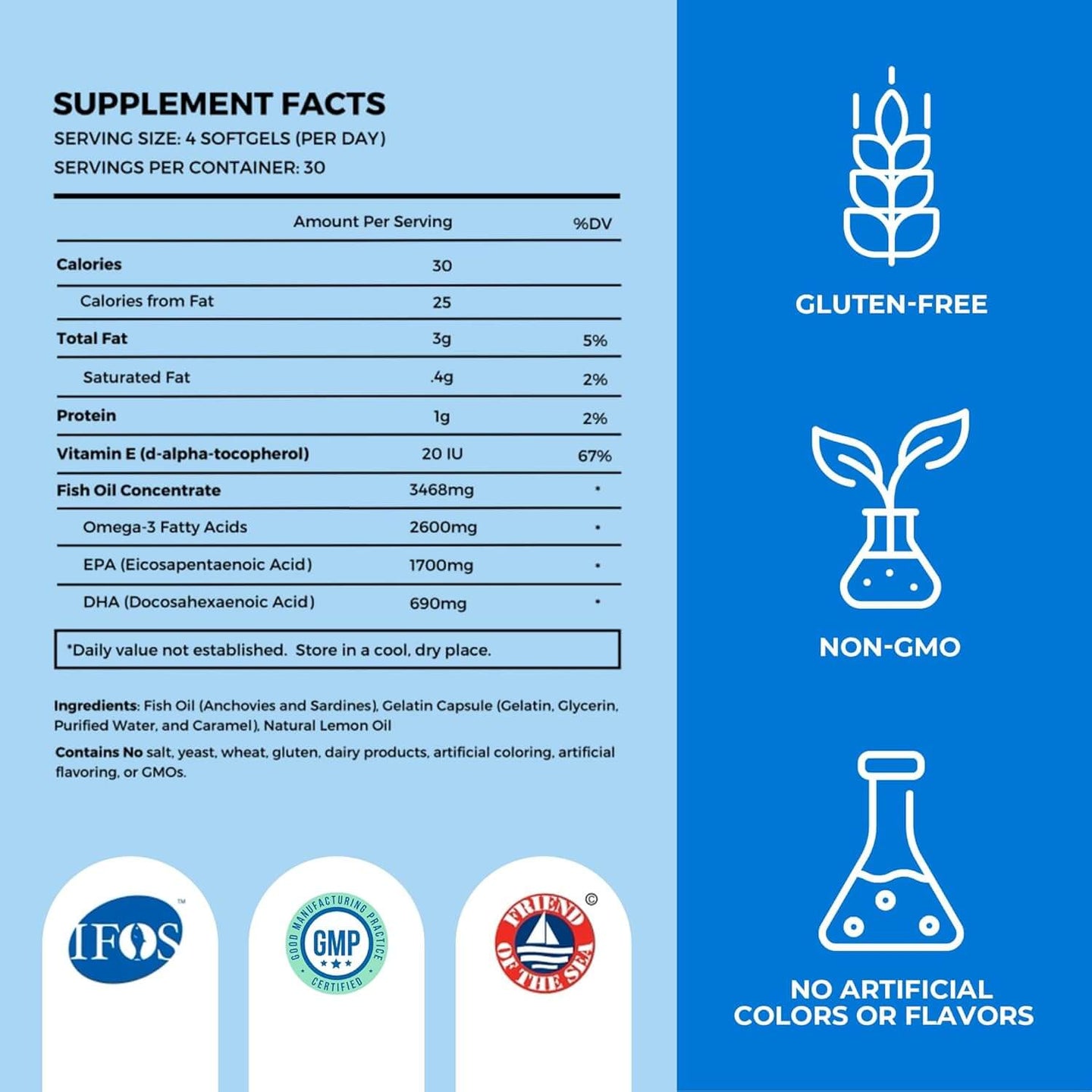 OMAPURE Omega-3 Fish Oil