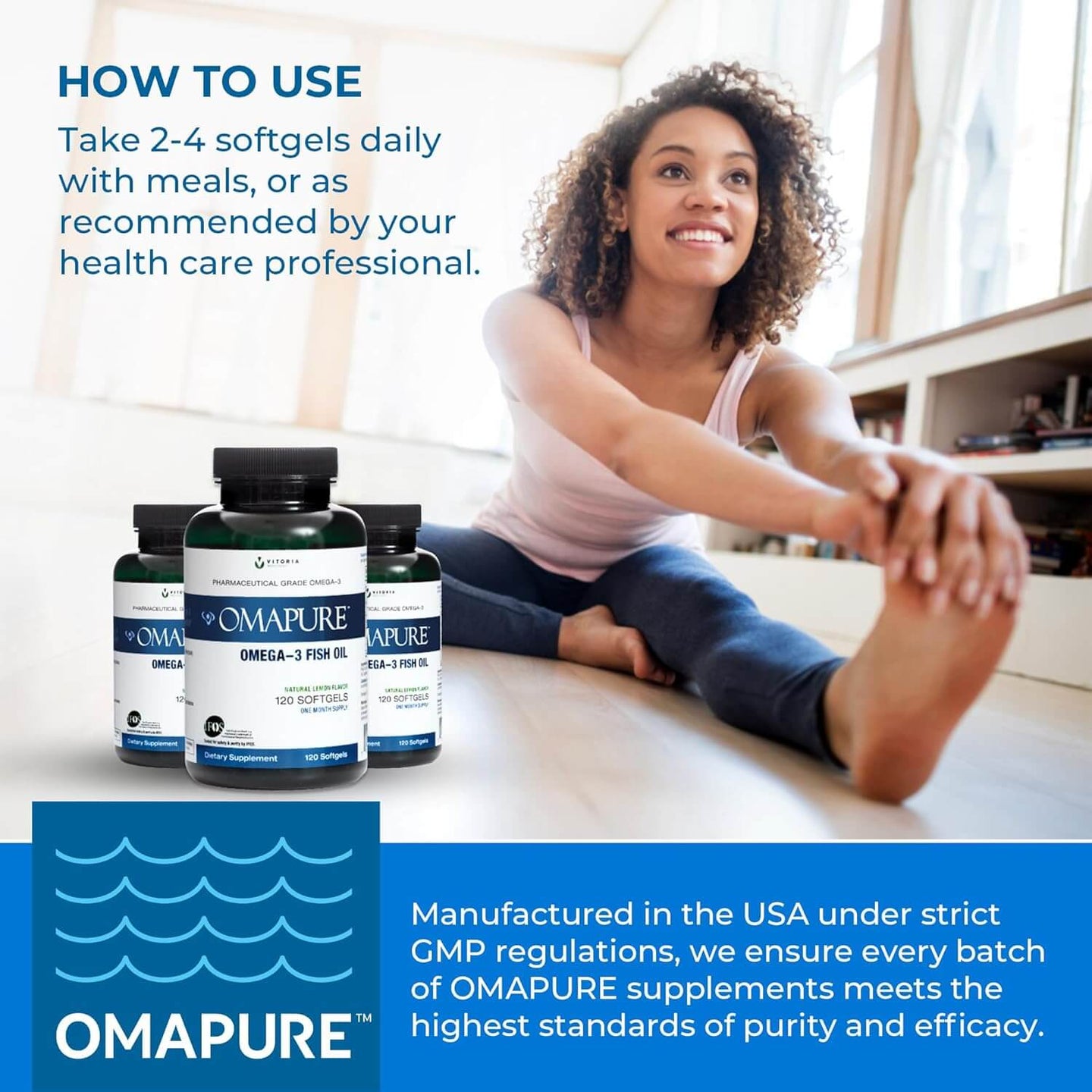 OMAPURE Omega-3 Fish Oil